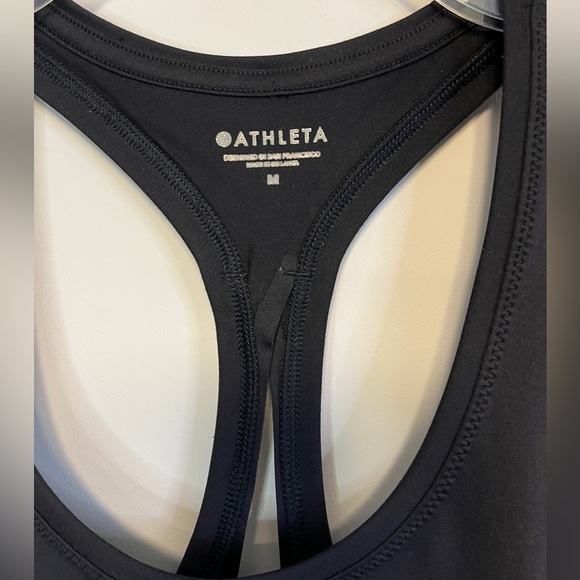 Athleta NWT Black Limitless Keyhole Tank Top Medium - Picture 4 of 10